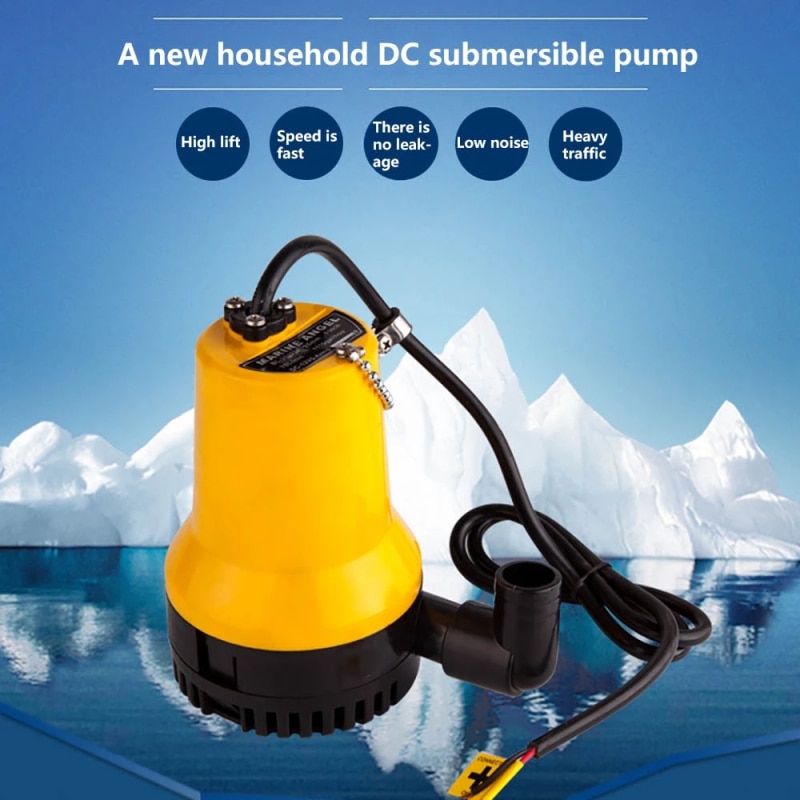 DC 12V Submersible Electric Water Pump 1620GPH Clean Dirty Pond Flood 6000L/H UK bilge pump drainage pump