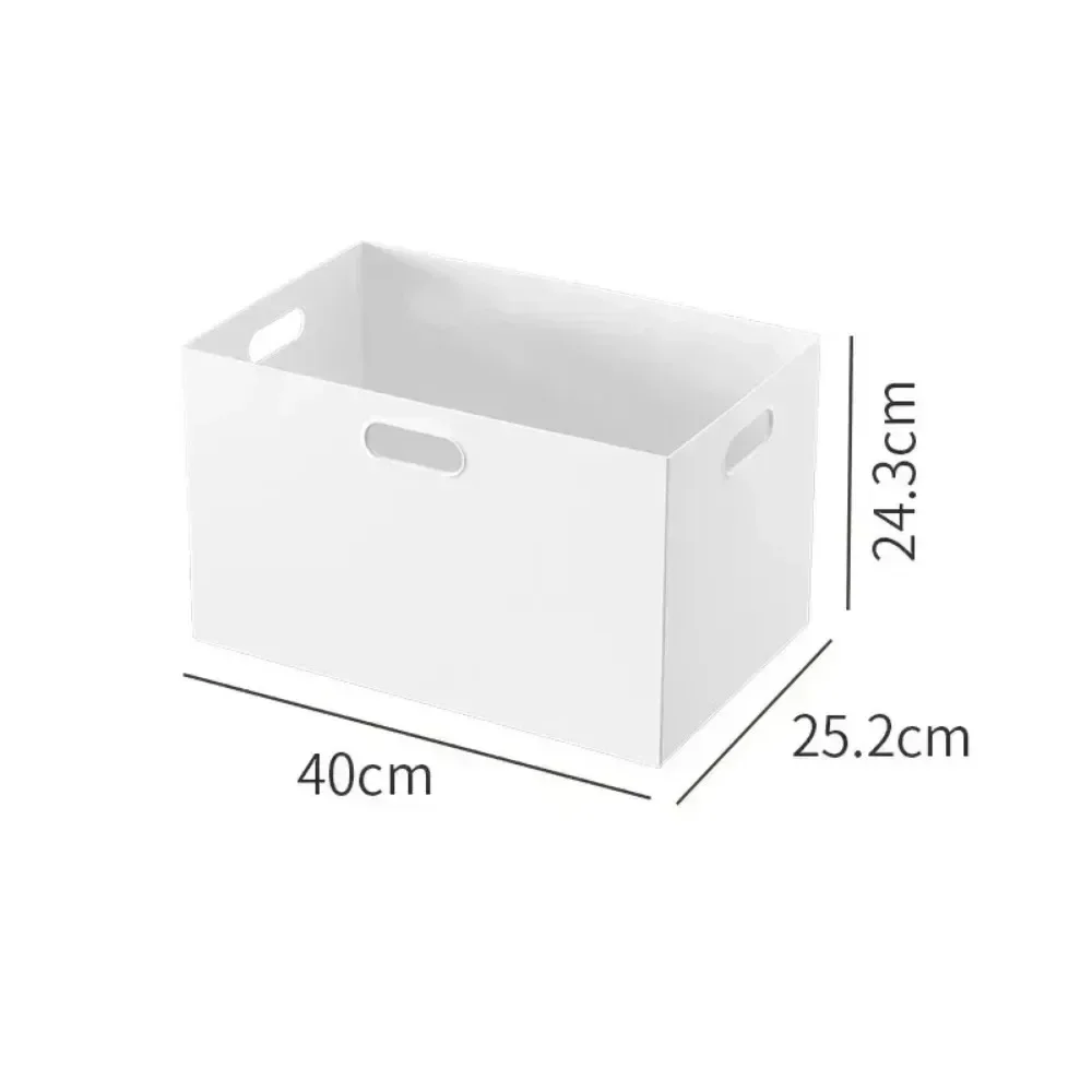 Cesta de almacenamiento de archivos de oficina, gabinete de almacenamiento, organizador de almacenamiento de escritorio para el hogar, adecuado para múltiples escenarios, caja de plástico para juguetes y aperitivos