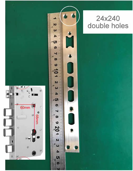 Serrure d'empreintes digitales, corps de serrure d'équipement dédié, structure d'engrenage interne, anti-coincement pour serrure intelligente, rembourrage 6068 pour différentes tailles de panneaux: BLEU CIEL / other