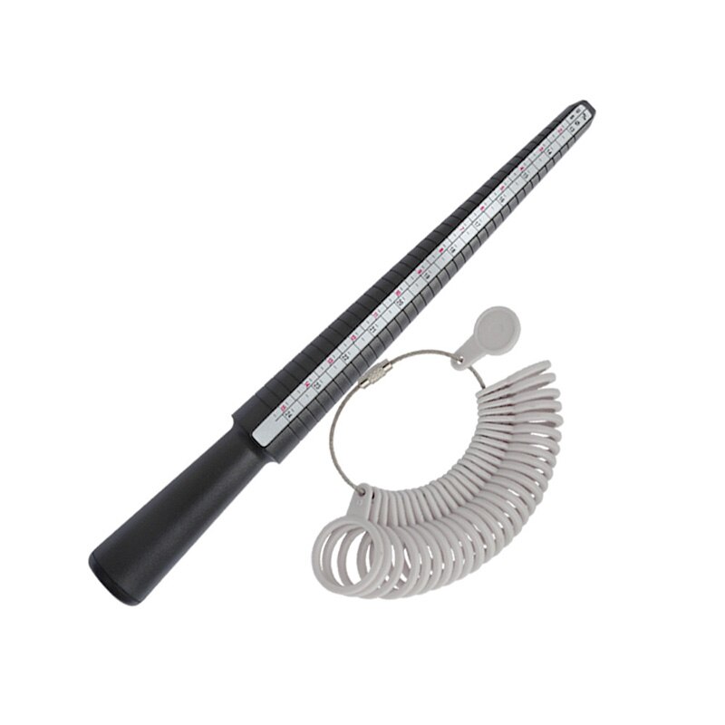 Smykker værktøjer ring størrelse dorn stick finger gauge ring måling smykker værktøj sæt ring størrelse smykker værktøjer