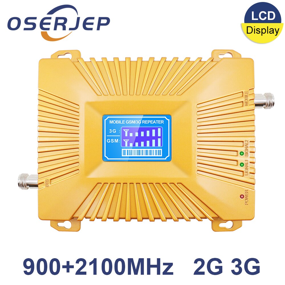 Oserjep 3g gsm repeater dual band 900 2100 gsm /3g 900 mhz 2100 mhz repeater mobile phone/cell phone amplifier signal repeater booster