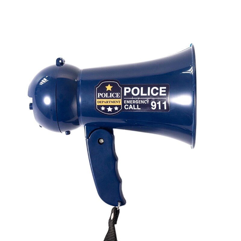 Bærbar børn megafon horn højttaler foregive leg børn politimand megafon bullhorn fødselsdag legetøj: Default Title