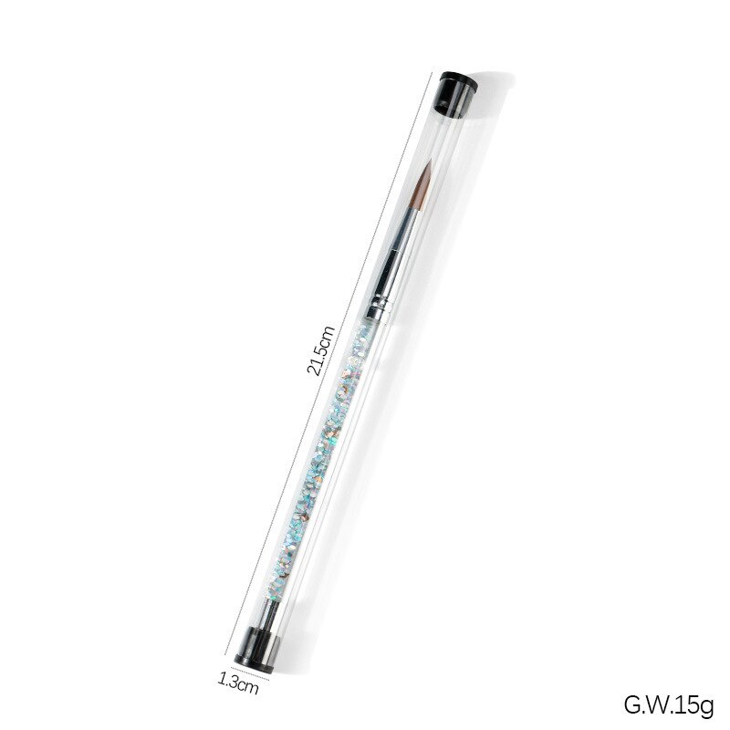 Acrylic Nail Brush UV Gel Carving Pen Flower Painting Brush Manicure NO.4/8/10/12/14 Nail Art Nail Drawing Pen Tools