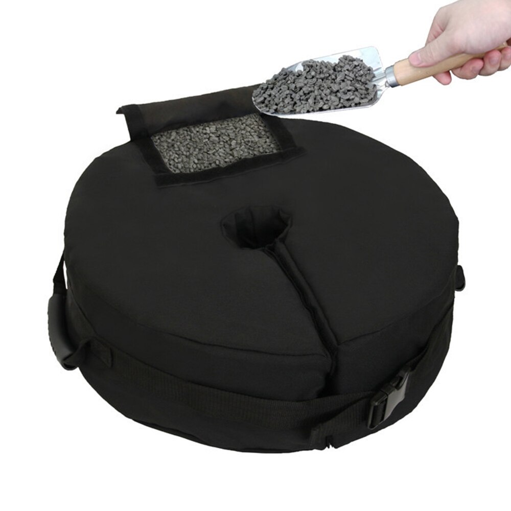 Round Weight Sand Bag Umbrella Base Stand Tent Leg Weighted Outdoor Sun Shelter Fixed Sandbag