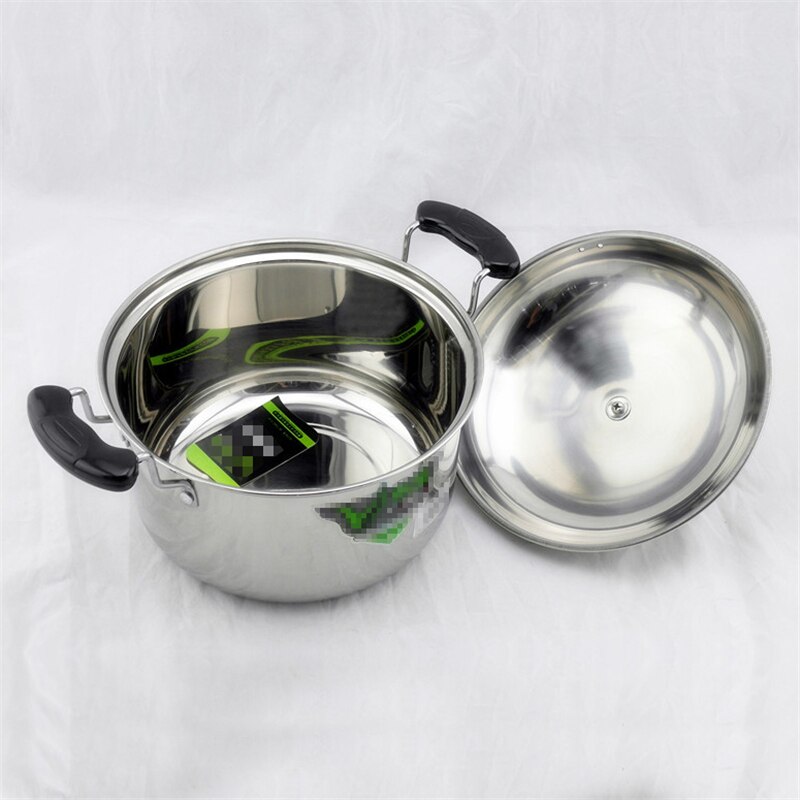 American style stainless steel high pot soup pot congee Pan Pan induction cooker universal pot large capacity pot cooking pot