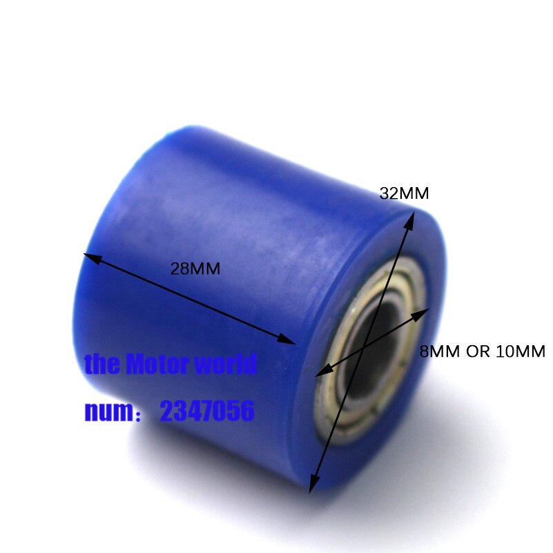 8mm 10mm Chain Roller Tensioner Pulley Wheel Guide For YZF KTM RMZ KLX CRF 80 250 150 250 450 Motorcycle Motocross Pit Dirt Bike: 10mm blue