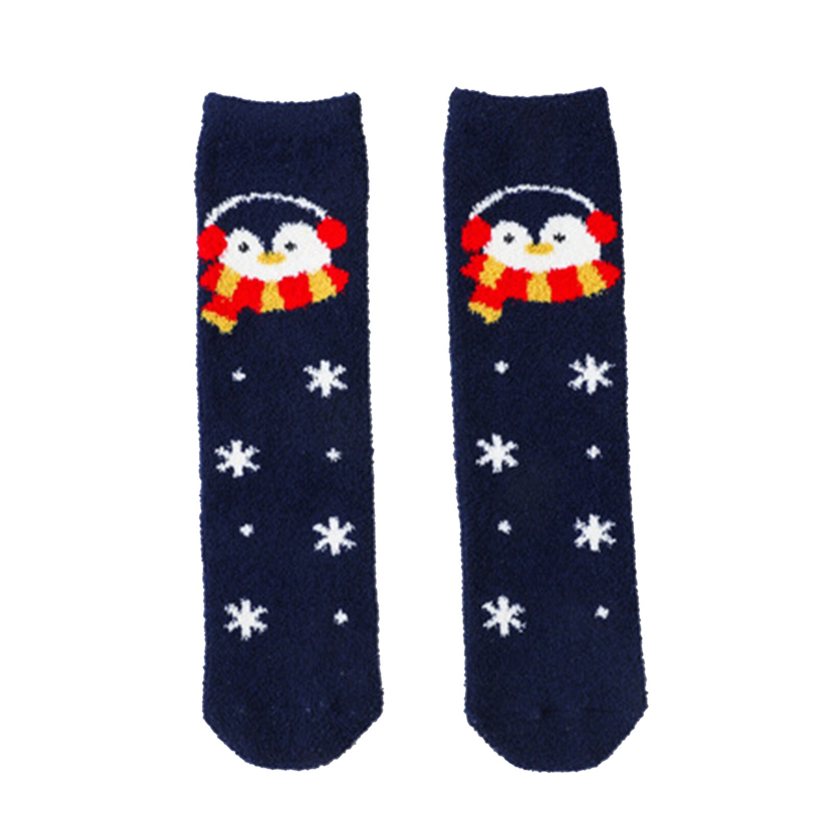 1 paio di cotone inverno neonate ragazzi calzini per bambini bambini spugna fiocco di neve alce babbo natale orso di natale regalo vestiti economici roba: F