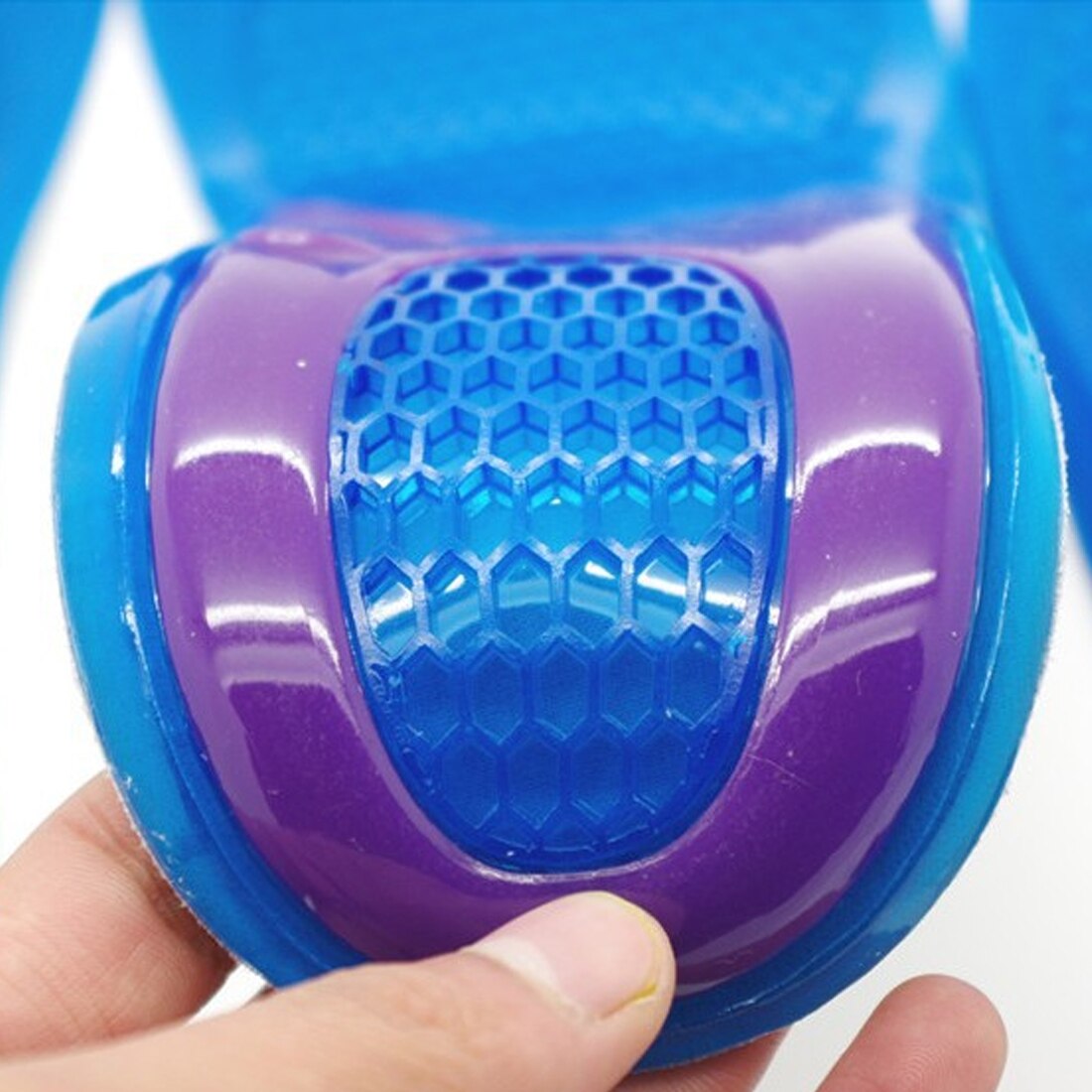 Skoputer ortotisk buestøtte masserende silikon anti-skli gel myk sportssko innleggssålepute for menn kvinner innleggspute 1 par