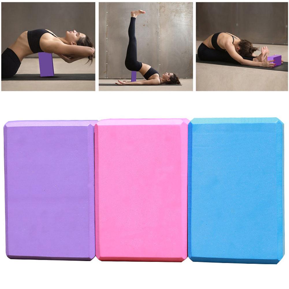 Yogablock stretching hjälpmedel eva färgglada skumblock tegelsten gym pilates träning fitness träningsverktyg kroppsformande hälsoträning