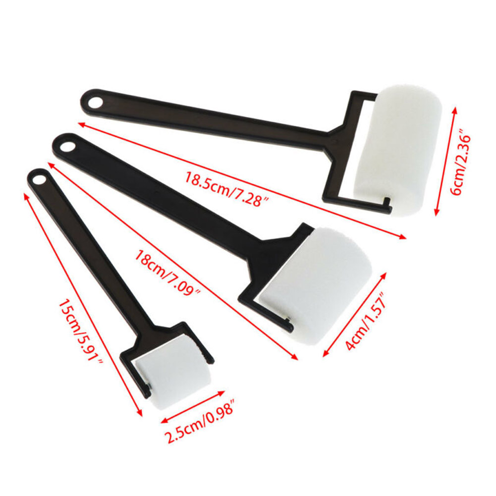 Hobbyverktøy svamp malerrulle pensel dekorative forsyninger 3 stk. hobbyverktøy skummalingsrulle pensel skumpensler hobbyverktøy