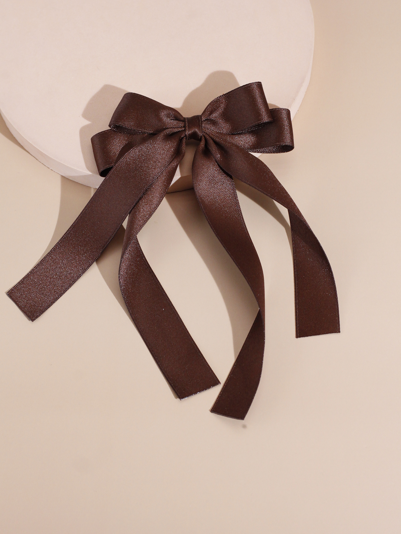 Lystrfac, cinta de tela a la , horquilla con lazo para el pelo para mujeres y niñas, pinzas para el cabello con lazo blanco y negro, Clip superior, accesorios para cabello femenino