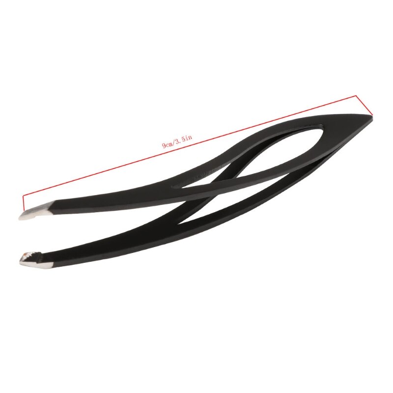 Pro Stainless Steel Ingrown Hair Eyebrow Eyelash Slanted Hair Removal Tweezers