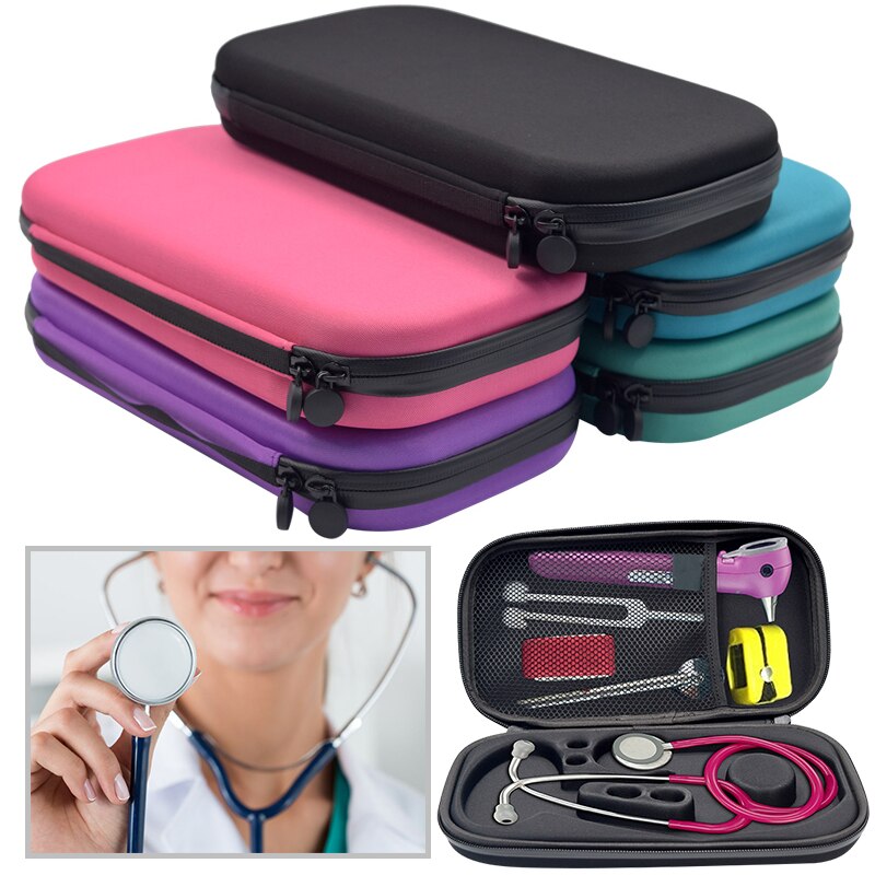 Draagbare Harde Draagtas Stethoscoop Case Voor 3M Littmann Classic Iii/Littman Cardiologie 4/Mdf/Omron Stethoscoop led Penlight