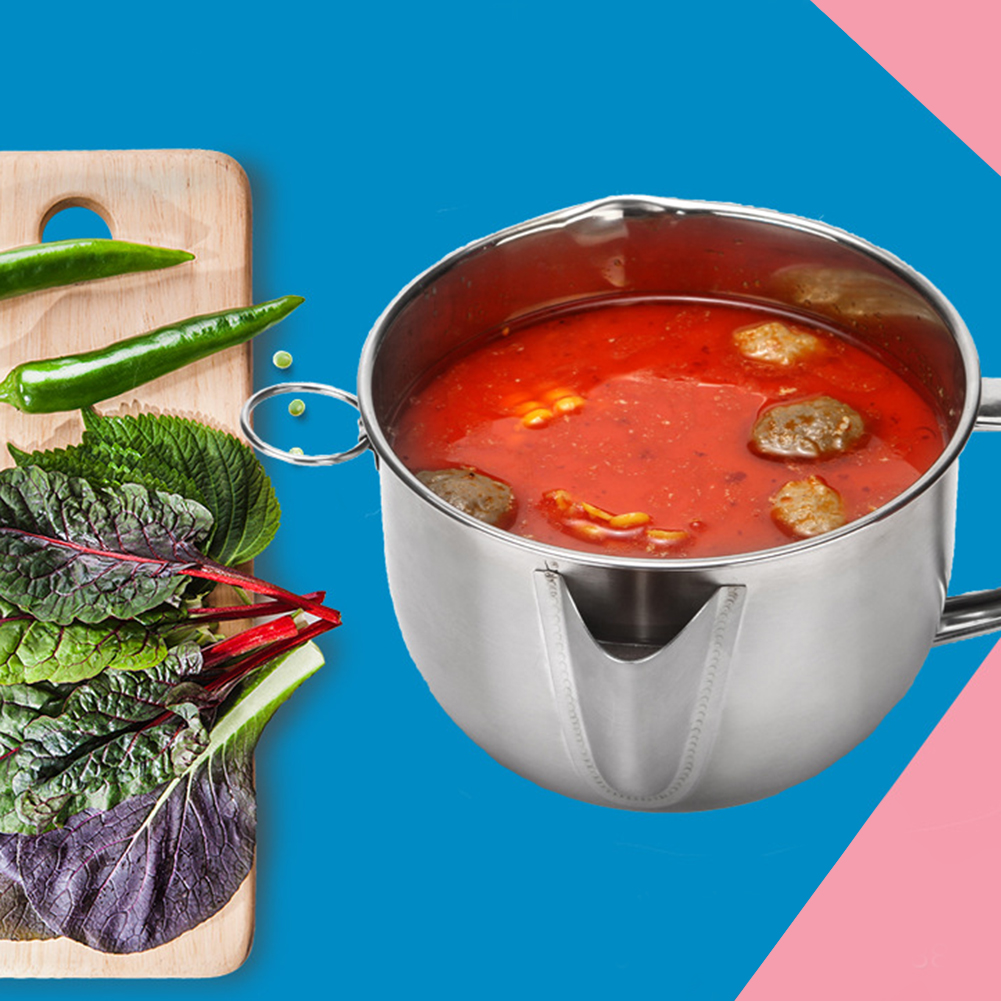 Multi-use Stainless Steel Gravy Oil Soup Fat Separator Grease Oiler Filter Strainer Bowl Home Kitchen Cooking Tools