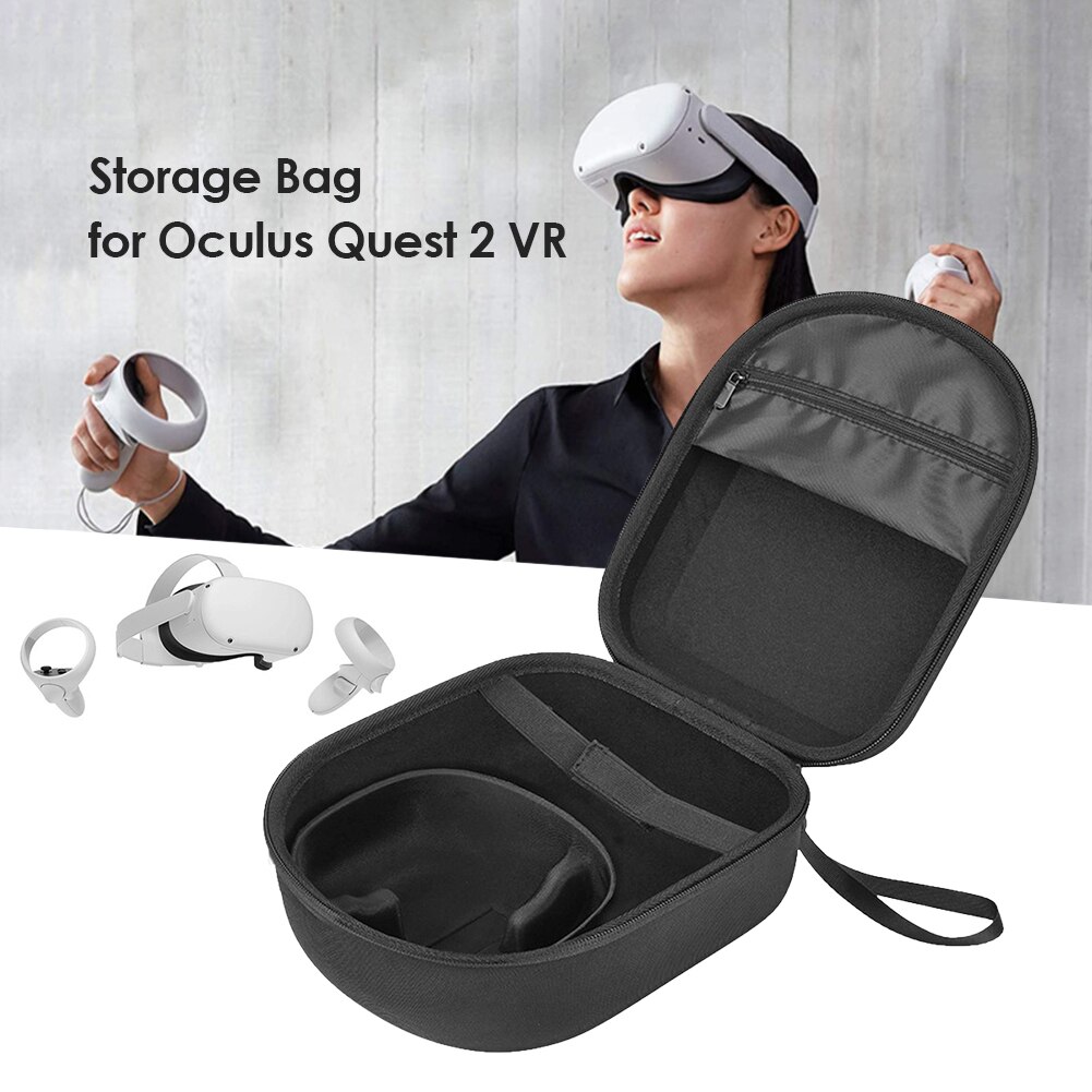 Travel EVA Carrying Case for Oculus Quest 2 VR Headset Controller Storage Case Portable Case Electronic Equipment Accessory