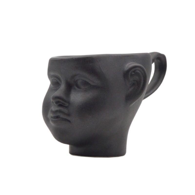 Tazas de café con cara de bebé para adultos, tazas de cerámica mate para amantes, escultura de cabeza, tazas de leche, decoración creativa nórdica para el hogar, taza de bebida,