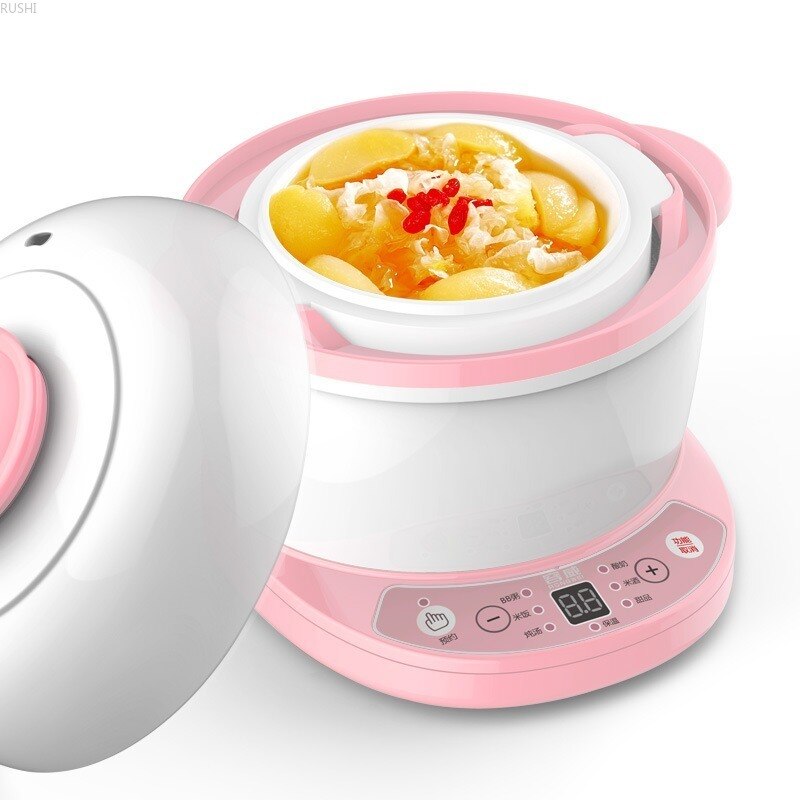 Volledig automatische warmhoud elektrische slowcookers slowpot slowcooker keramische beer keramische stoofpot slowcooker 220v keramische