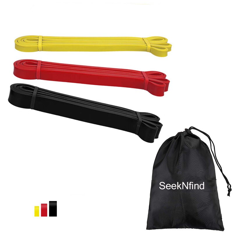 208cm Pull Up Assist Bands Exercise Resistance Bands for Fitness Elastic Band Gym Expander Strengthen Trainning Power-lifting: Set 4