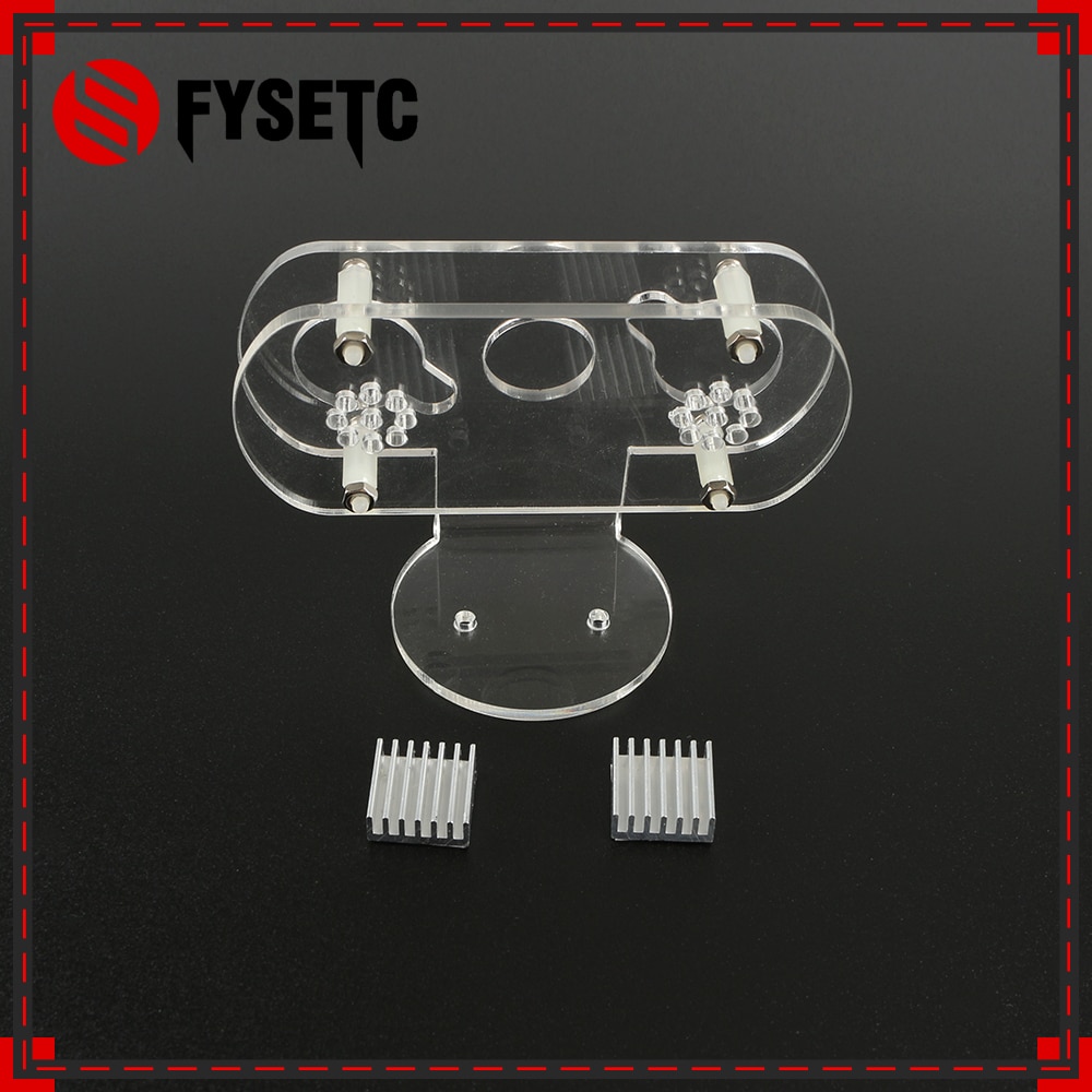 Staffa di supporto in acrilico per fotocamera Raspberry Pi 3 con dissipatore di calore (non fotocamera) per Pi 3 modello B B Plus telecamera per visione notturna a 60/130 gradi