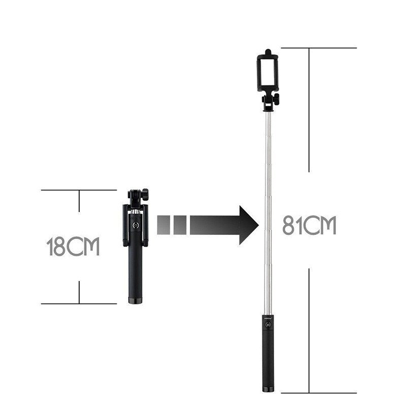 Selfie Stick Voor Xiaomi Samsung Huawei Oneplus 3.5Mm Jack Telefoon Selfie Stok Extensible Foto Stok Selfy Flexibele Selfiestick