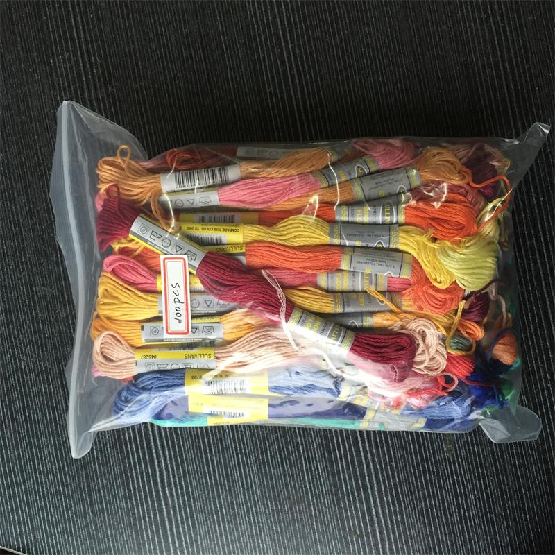 Brussel 8Pcs 7.5M Katoen Kruissteek Borduurgaren Floss Diy Vriendschap Armbanden Floss Craft Naaien Stranden Bruin