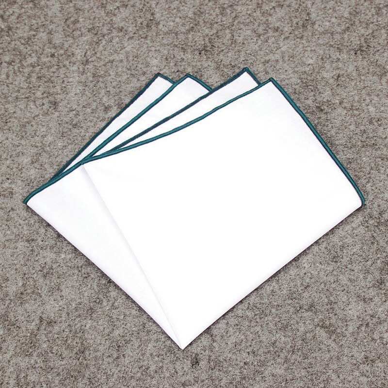 Luxury Men's Pocket Square Handkerchief Wedding Business Party Chest Towel Square Hanky Suit Accessories for Male: Dark Green