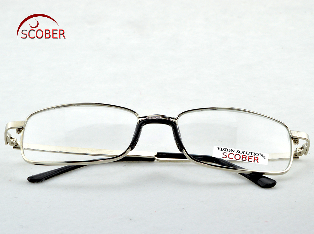 = SCOBER =. ¡Dos pares! Lente de Cristal Natural de borde completo, gafas de lectura para hombres y mujeres, confort para una nariz + 1 + 1,5 + 2 + 2,5 + 3 + 3,5 + 4