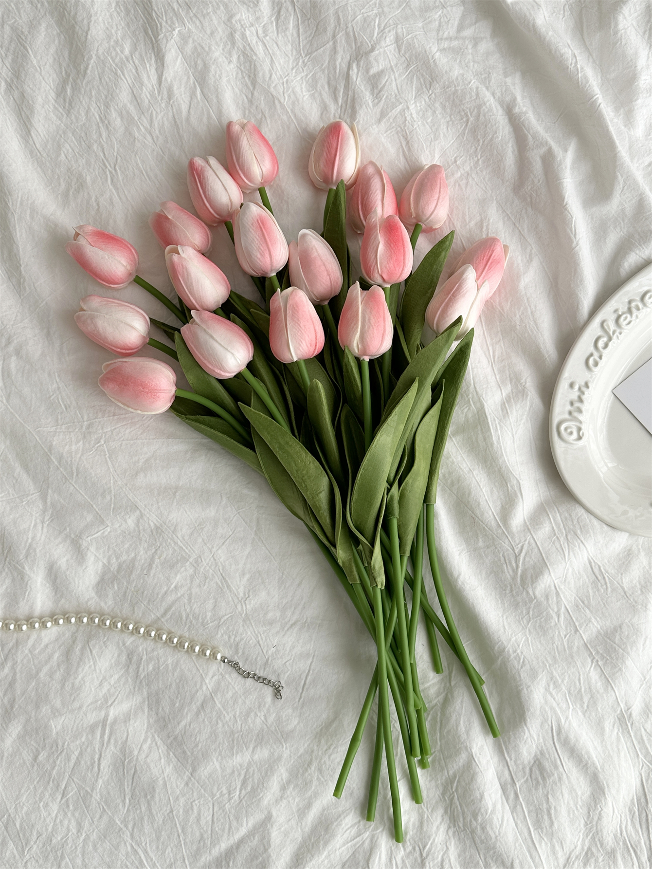 Tulip imitation flower home decoration decoration floral art bedroom decoration immortal bouquet