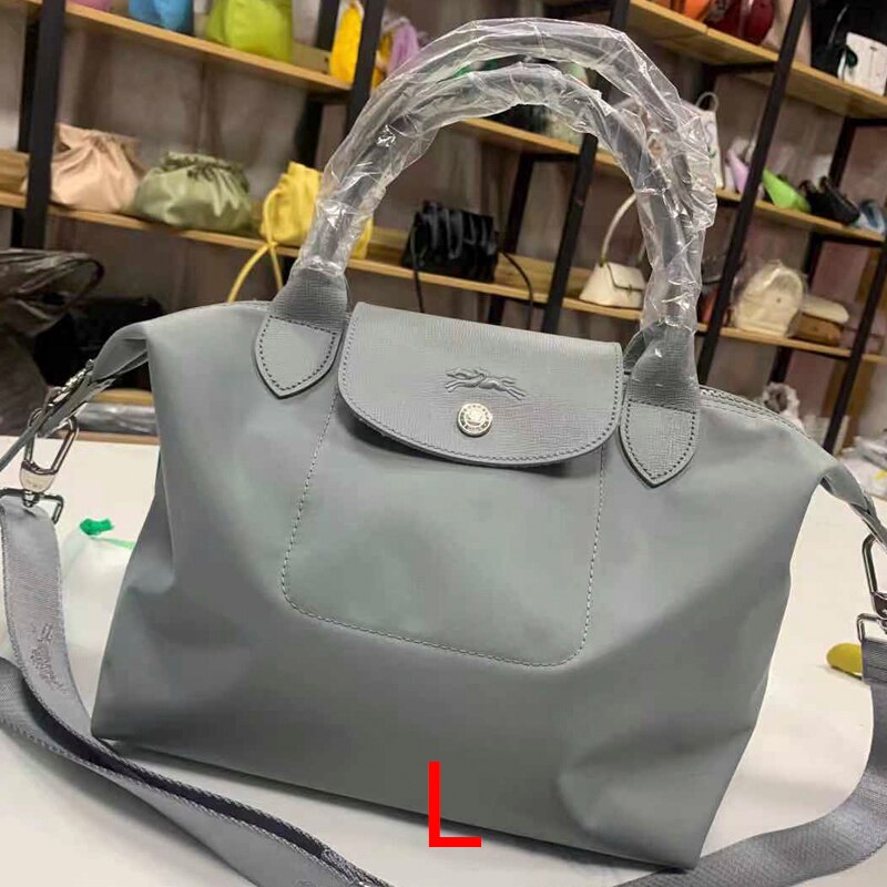 Vrouwen Schoudertas Voor Reizen Winkelen Causale Messenger Tassen Mode Vrouwelijke Grote Capaciteit Crossbody Tassen: Grey  L