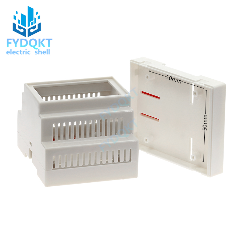 1PC DIN Rail PLC Junction Box Plastic Electronics Box Chassis case 88x72x59mm 35-Rail Mounting Instrument Housing