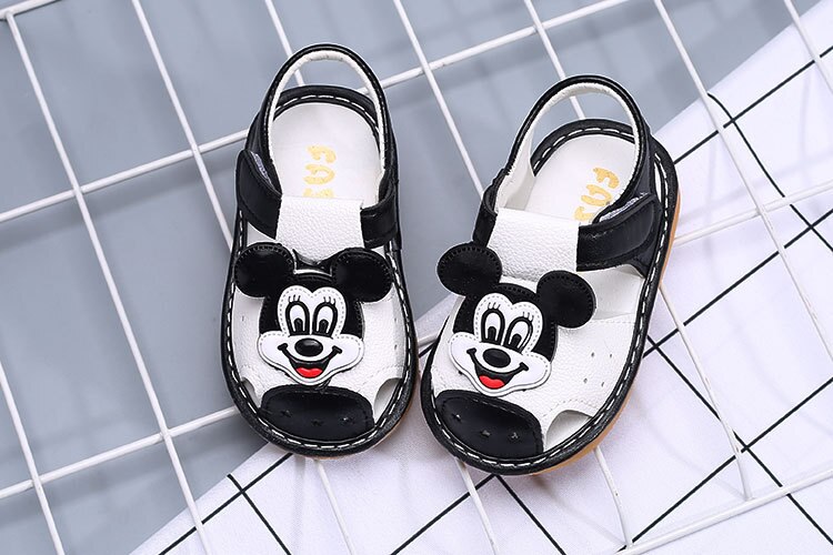 Novedad de verano, zapatos de playa para niños de 1-2 años, sandalias duraderas antideslizantes: Black / 13-18 meses