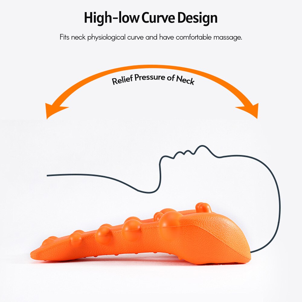 Cervical Vertebra Massage Board Brace Back Stretching Device Massager Board Back Traction Straight Spine Back Relax Health Care