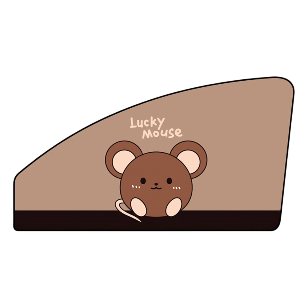 Universele Auto Zonnescherm Cover Zijraam Zonnescherm Gordijn Cartoon Schattige Giraffe Magneet Parasol Auto Raam Gordijn Voor Kinderen Baby: Black