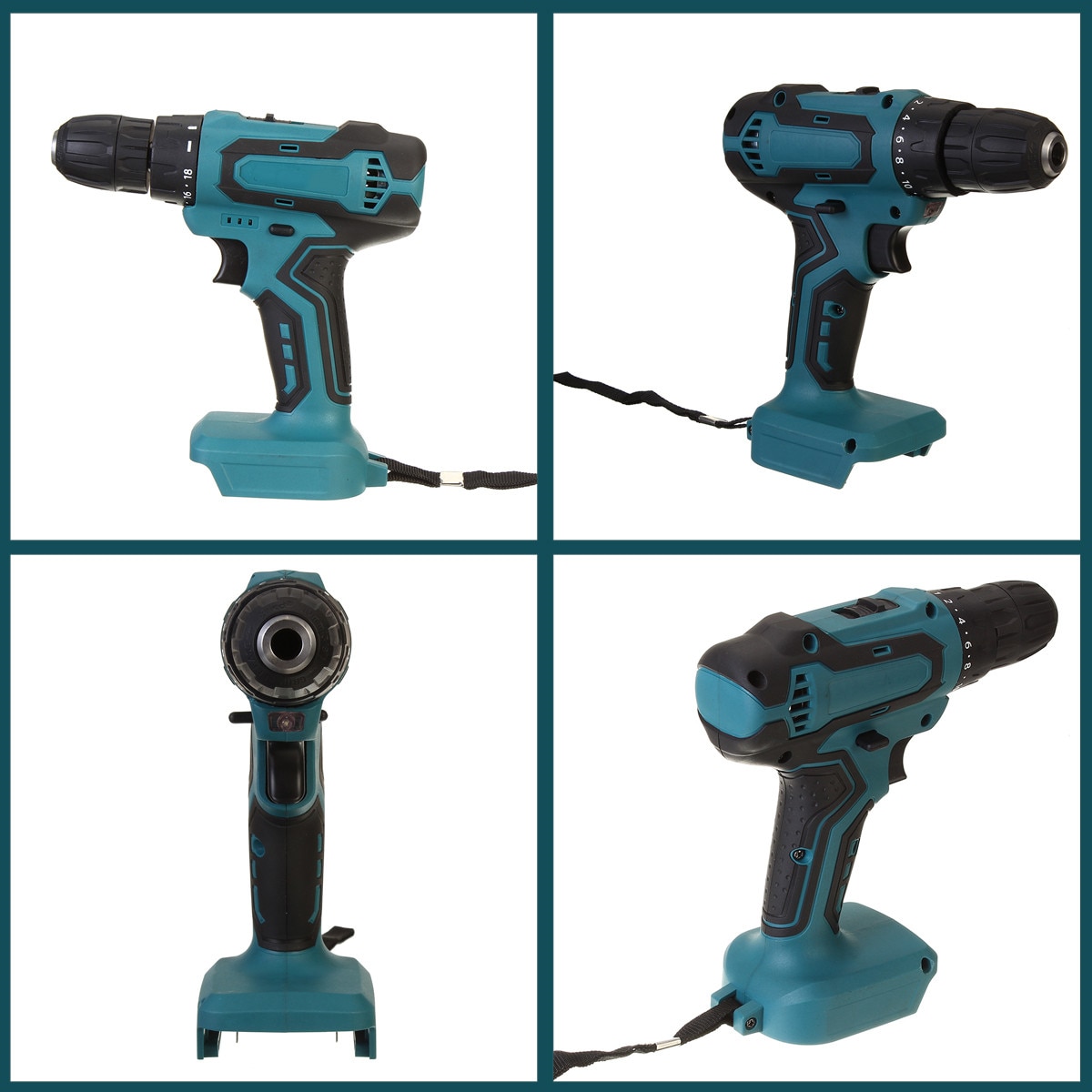 for Makita battery 21V Electric Drill Cordless Hand Drill Mini Electric Screwdriver 10mm without Rechargable Lithium-Ion Battery