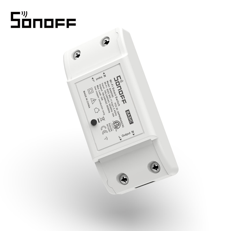 Sonoff r2 módulo interruptor sem fio wi fi básico interruptor do relé universal diy casa inteligente 10a com sonoff ip66 caixa de junção à prova dwaterproof água