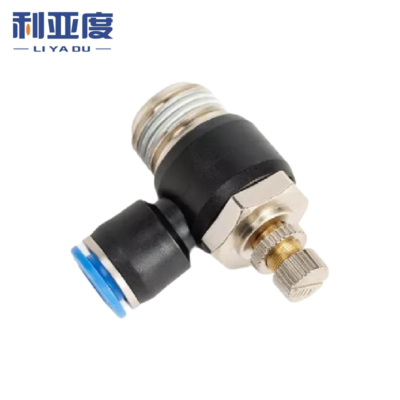 1PCS SL4 6 8 10 12 Quick Connection Pneumatic Fittings Throttle Speed Controller -M5 1/8 1/4 3/8 1/2 Air Pressure Regulator