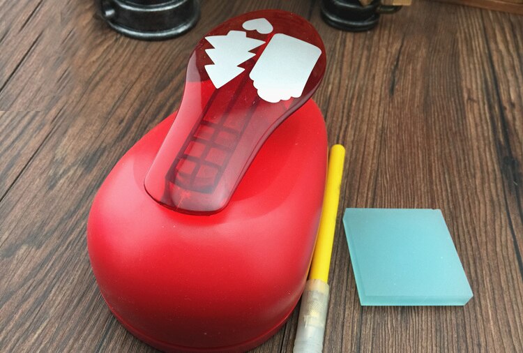 Grande étiquette pour arbre de noël | Perforateur de trous fait à la main en forme de cœur, poinçon, coupe-papier pour carte de vœux, Scrapbooking, Machine de bricolage