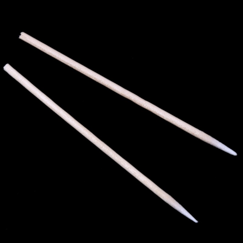 100Pcs Katoen Wegwerp Stok Schoon Tool Voor Airpods Oortelefoon Telefoon Lading Poort