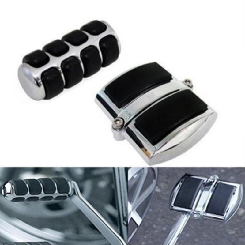 Chrome Gear Shift Rear Brake Pedal Cover for Yamaha V-Star XVS 650 950 1100 1300 Motorcycle