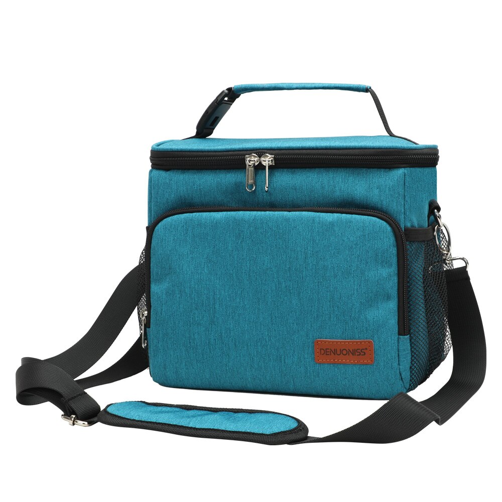 Denuoniss Vrouwen/Mannen Geïsoleerde Koeltas Draagbare Picknick Ijs Voedsel Thermo Bag Sac Isotherme Auto Thermische Koelkast Tassen: Green