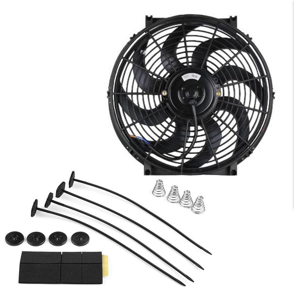 Auto Auto Universele Elektrische Cooling Radiator Montage Gewijzigd Fan Vervanging Slim Pull Push Racing Elektrische Radiator