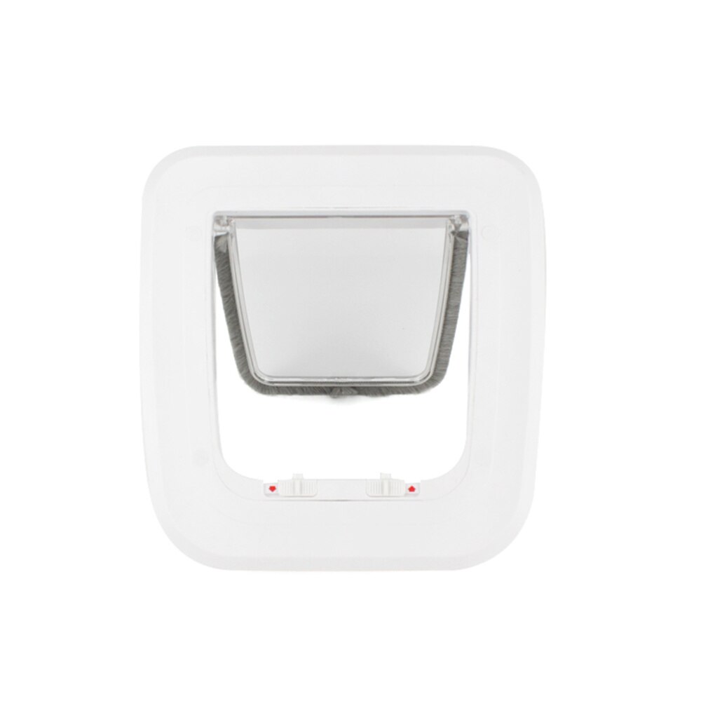 Zwierzęta wejściowe drzwi wyjściowe kot zabezpieczone drzwi otwór artykuły dla zwierząt ABS samozamykające się drzwi (biały)