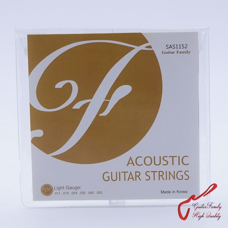1 Set GuitarFamily SAS Folk Acoustic Guitar Strings 011-052 / 012-053 MADE IN KOREA