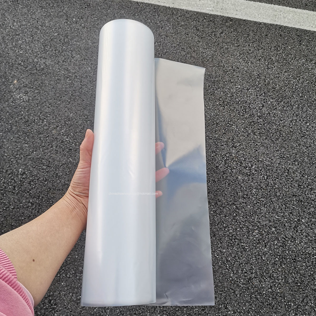 PE-Schrumpffolie, schrumpfbare zylindrische Kunststofffolie, Schrumpfschlauch, Schrumpffolie, Weinflasche, schrumpfende Kunststofffolienbeutel, 1 kg