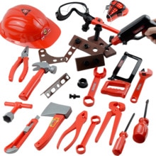 Kinderen Speelhuis Speelgoed Simulatie Elektrische Boor Moer Reparatie Tool Set Jongen Plastic Reparatie Tool Speelgoed Combinatie