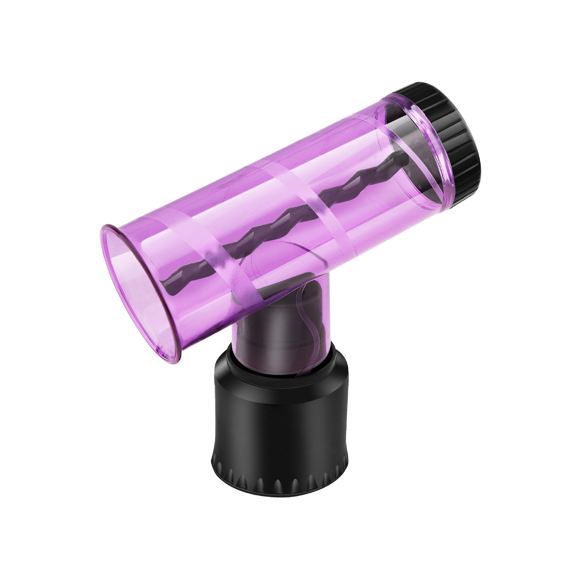 Rose tornade cheveux bigoudi sèche-cheveux diffuseur couverture bouclés séchage souffleur élastique sortie d'air femmes coiffure beauté outil: VIOLET
