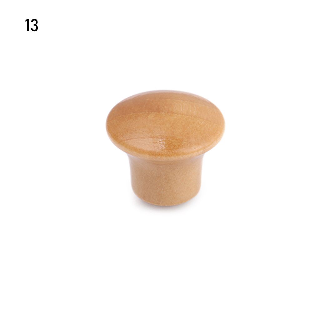 Boutons de tiroirs en bois naturel, 1 pièce, pour armoire de cuisine, armoire, commode, poignée de meubles avec vis: 13