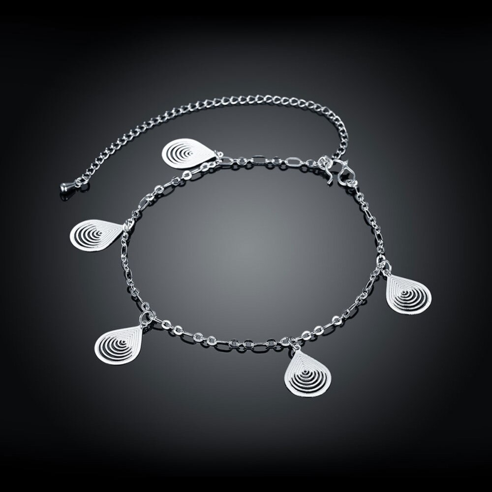 Novos acessórios de moda jóias prata/ouro tornozeleira tornozelo perna pulseira pé acessórios preço por atacado