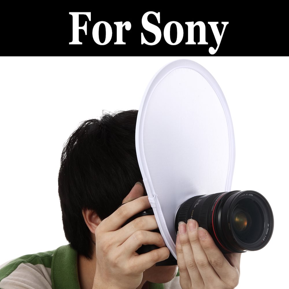 Universal Folding Fotografie Flash Lens Diffuser Reflector Voor DSLR SLR Camera Voor sony alpha A3000 a3500 a5000 a5100 a99 QX1