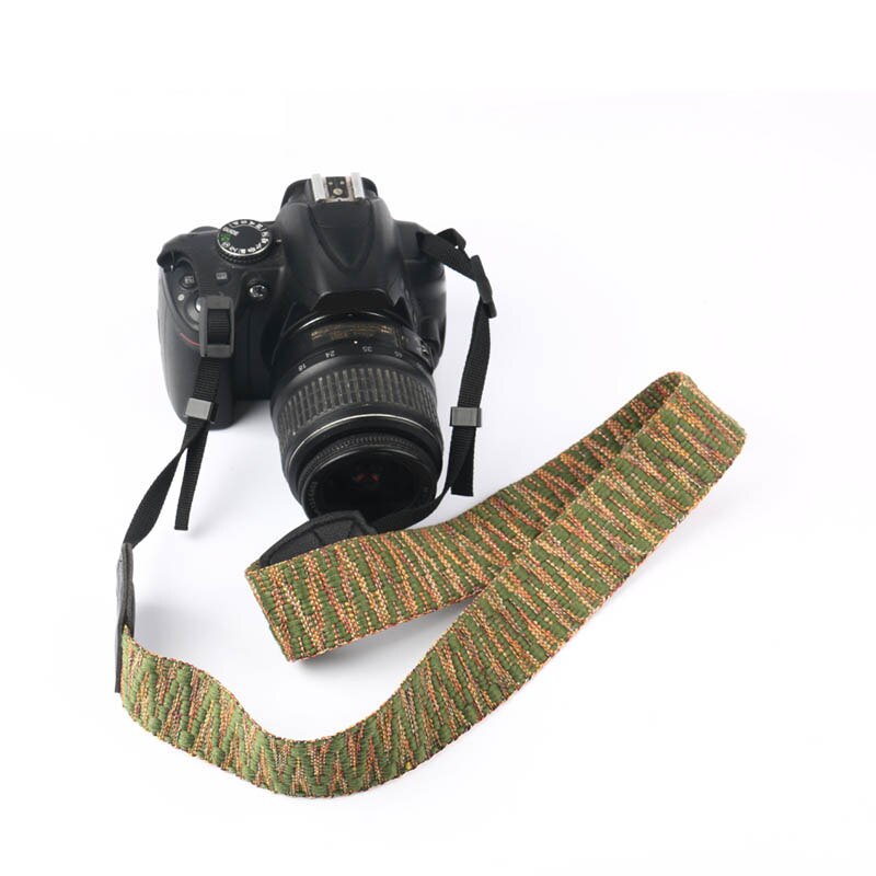 Correa de la Cámara étnicos foto Retro de algodón Yard cuello hombro correa de mano Micro-único DSLR cámara para Canon, Nikon, Pentax,